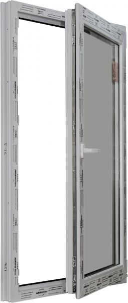 Окно поворотно-откидное ALMplast Delux 70 600x800 мм правое 