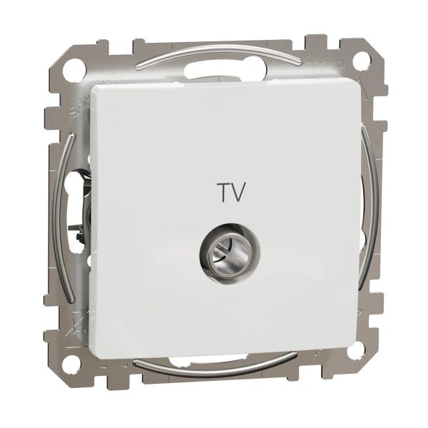 Розетка TV оконечная Schneider Electric Sedna Design без шторок без крышки белый SDD111471