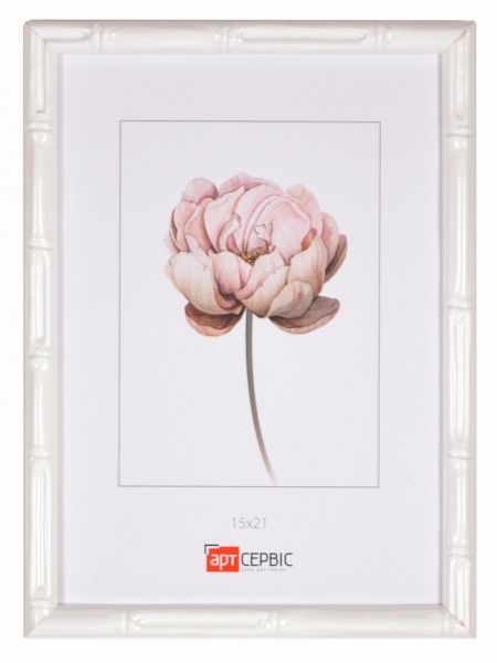 Рамка для фото Арт-Сервіс ЭА-01730 15x21 см білий/білий 