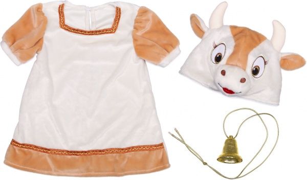 Костюм карнавальний КАРНАВАЛІЯ Корівка р.122 коричневий 