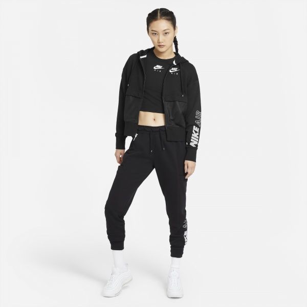 Брюки Nike W NSWAir PANT FLC MR CZ8626-010 р. L черный