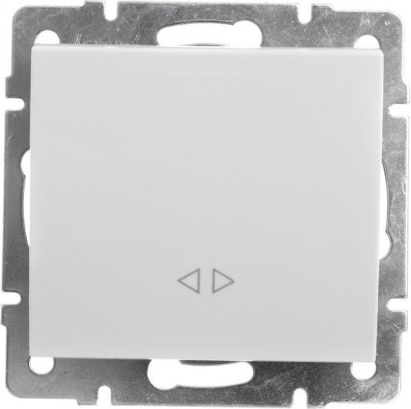 Вимикач одноклавішний Lezard Rain без підсвітки 10 А 220В білий 703-0288-107