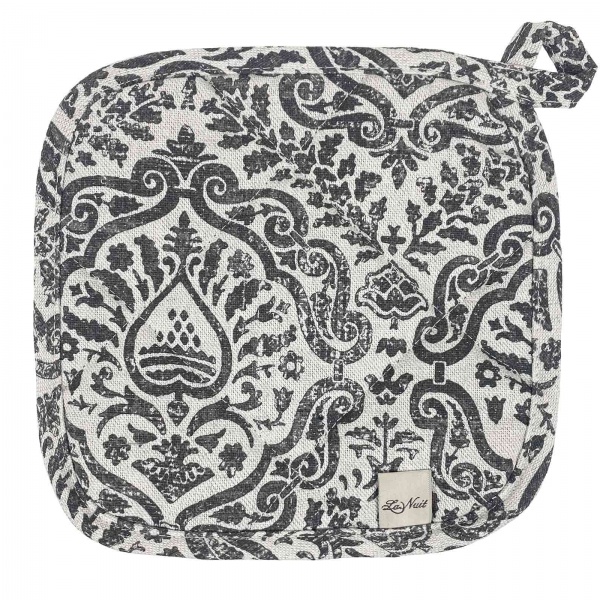 Прихватка Perla Вензель 20x20 см графіт La Nuit 