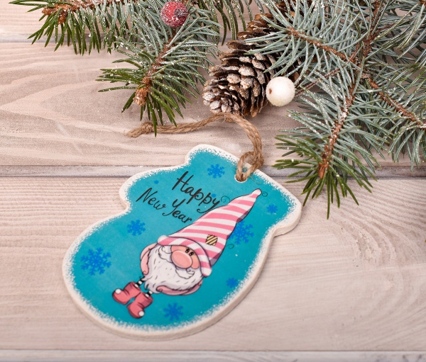 Набор новогодних украшений Гномы 9 см 5 шт./уп.