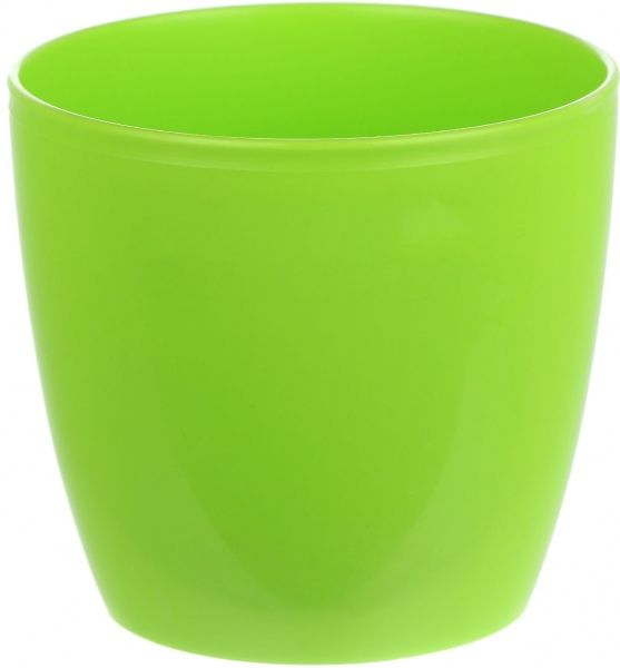 Кашпо пластиковое Алеана Матильда круглый 0,3л салатовый (113091) 