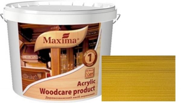 Декоративний та захисний засіб для деревини Maxima акриловий калужниця глянець 2,5 л