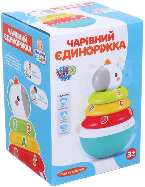 Іграшка музична неваляшка єдиноріг 17 см ODT107089