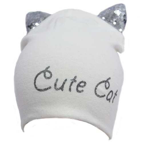 Шапочка дитяча для дівчинки Kraft+ 345-Т р.50-52 молочний 