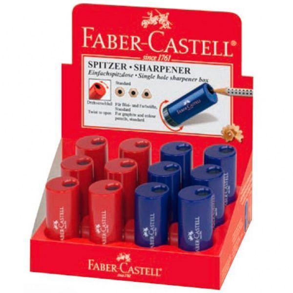 Чинка 3 отвори в асортименті 183801 Faber-Castell