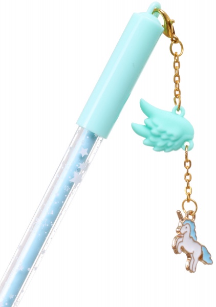 Ручка гелевая На крыльях голубой 