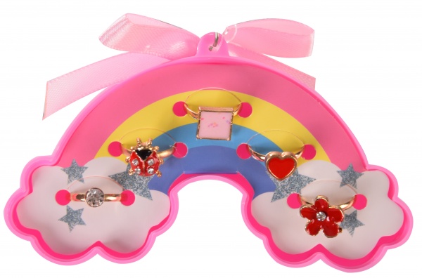 Набор детских колечек Радуга 5 шт./уп. KB2125 (ассортимент)