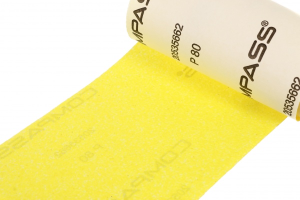 Наждачная бумагаCompass рулон 1000х115 мм Р80