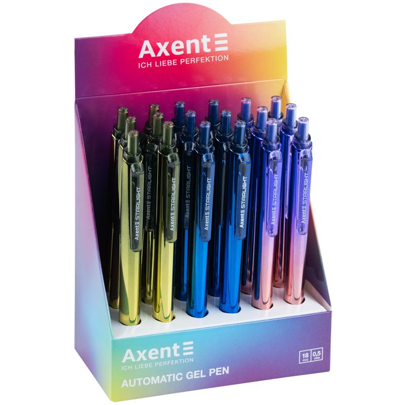 Ручка гелевая Axent Starlight AG1127-02-A