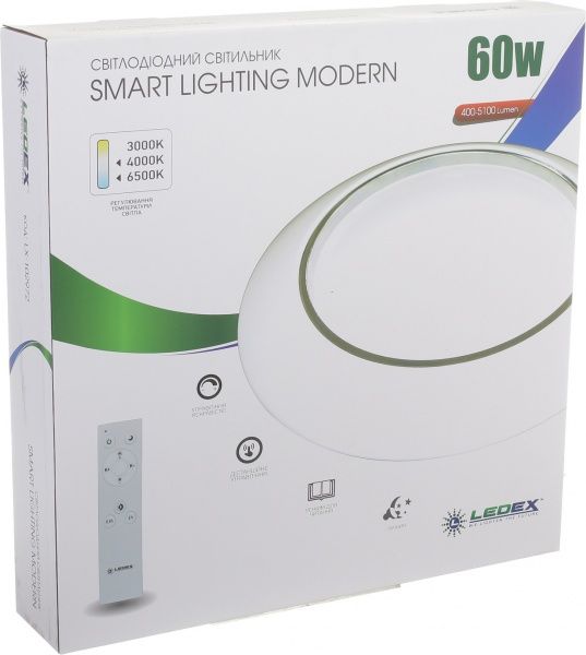 Світильник світлодіодний Ledex 60 Вт білий 3000-6500 К LX-102972 