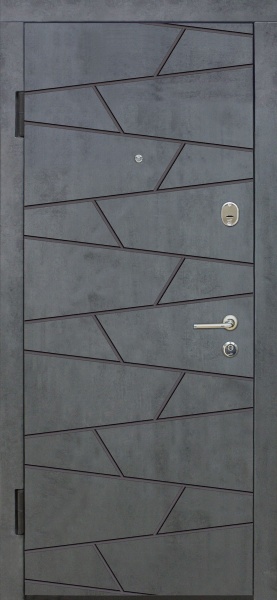 Дверь входная TM Riccardi Стандарт 5-С BG бетон темный / дуб юджин 2050х860 мм левая