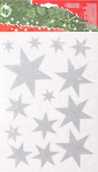 Декоративная наклейка Звезды BCC001170 в ассортименте 21х34 см