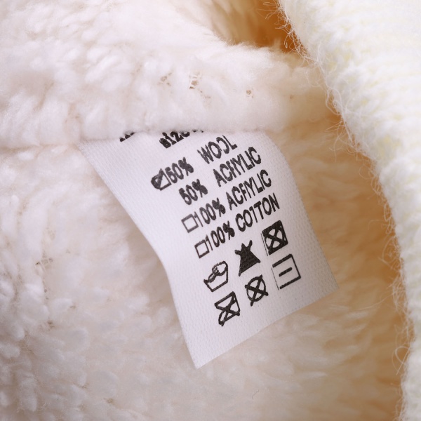 Шапочка детская для мальчика Kraft р.42-44 молочный 2052 