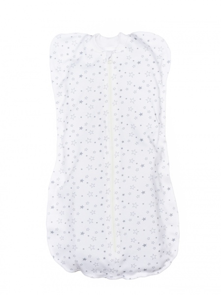 Пеленка-кокон Bambinelli Звездочки 3-6 мес 27x51 см белый 