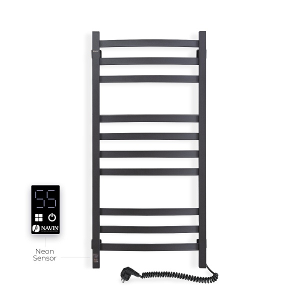 Рушникосушарка електрична NAVIN Avalon 480х1000 Sensor права чорний муар (12-203053-4810) 