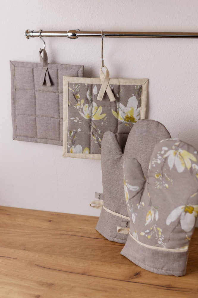 Прихватка Магнолія 20x20 см тауп La Nuit