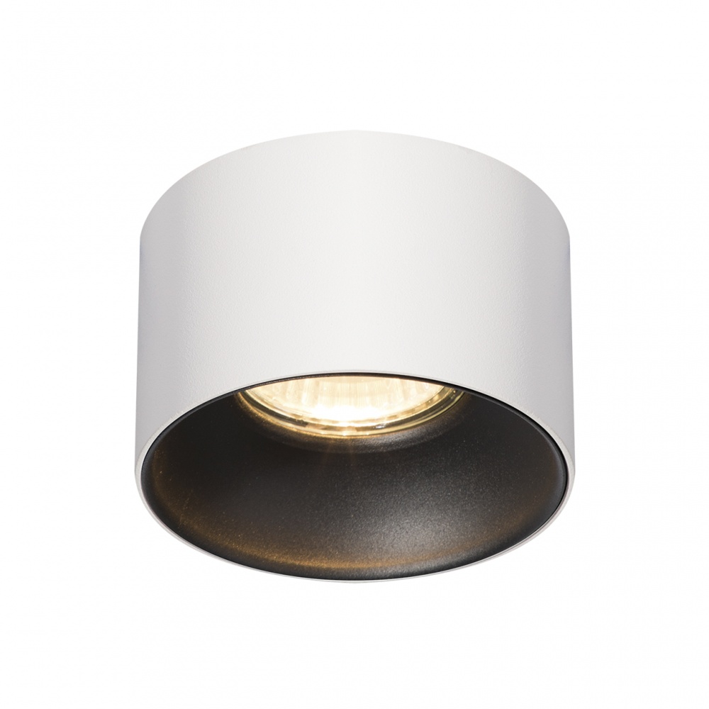 Светильник точечный Eurolamp 30 Вт GU10 черный с белым LH-GU10(W/B)N3