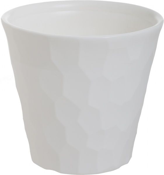 Горщик пластиковий Prosperplast Rocka круглий 12л білий (71162-449) 