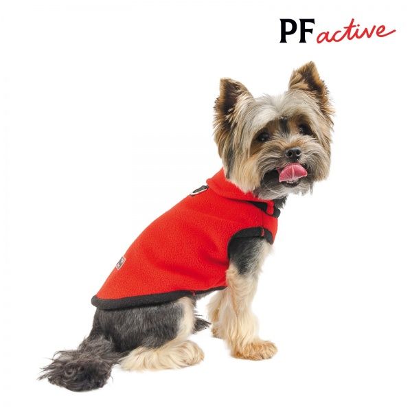 Жилет Pet Fashion FLEECY красно-черный S