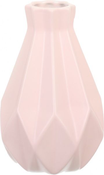 Ваза керамическая розовая Азуми 22х14 см