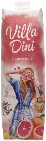 Сок Villa Dini Грейпфрутовый 1л 