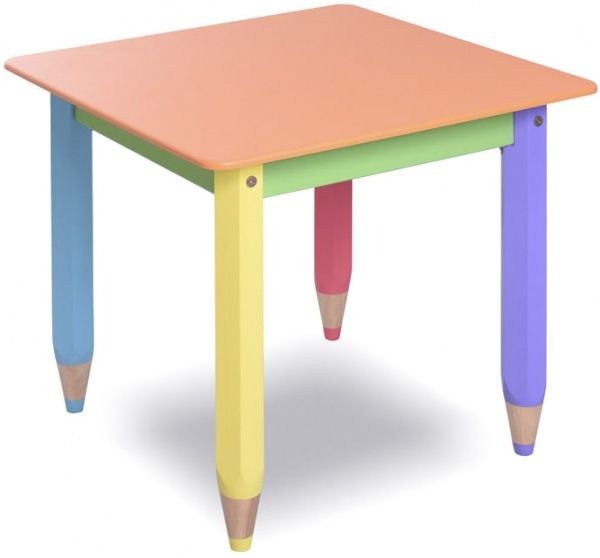 Столик Sweet baby Олівці із пеналом 60x60 см помаранчевий 100017