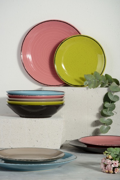 Тарелка суповая Spiral 21 см цитрон (A2345S/G140) Cesiro