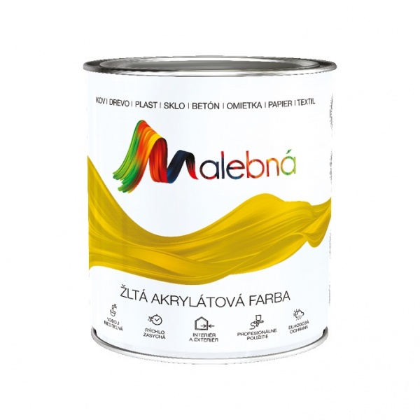 Краска универсальная акриловая Chemolak MALEBNA полуглянец белый 2,5л 