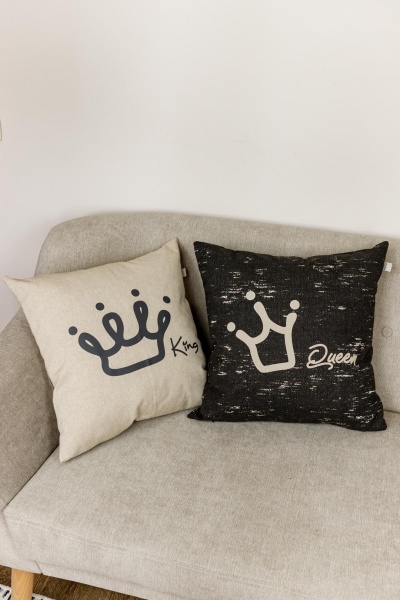 Подушка декоративная Queen Black 45x45 см Прованс 