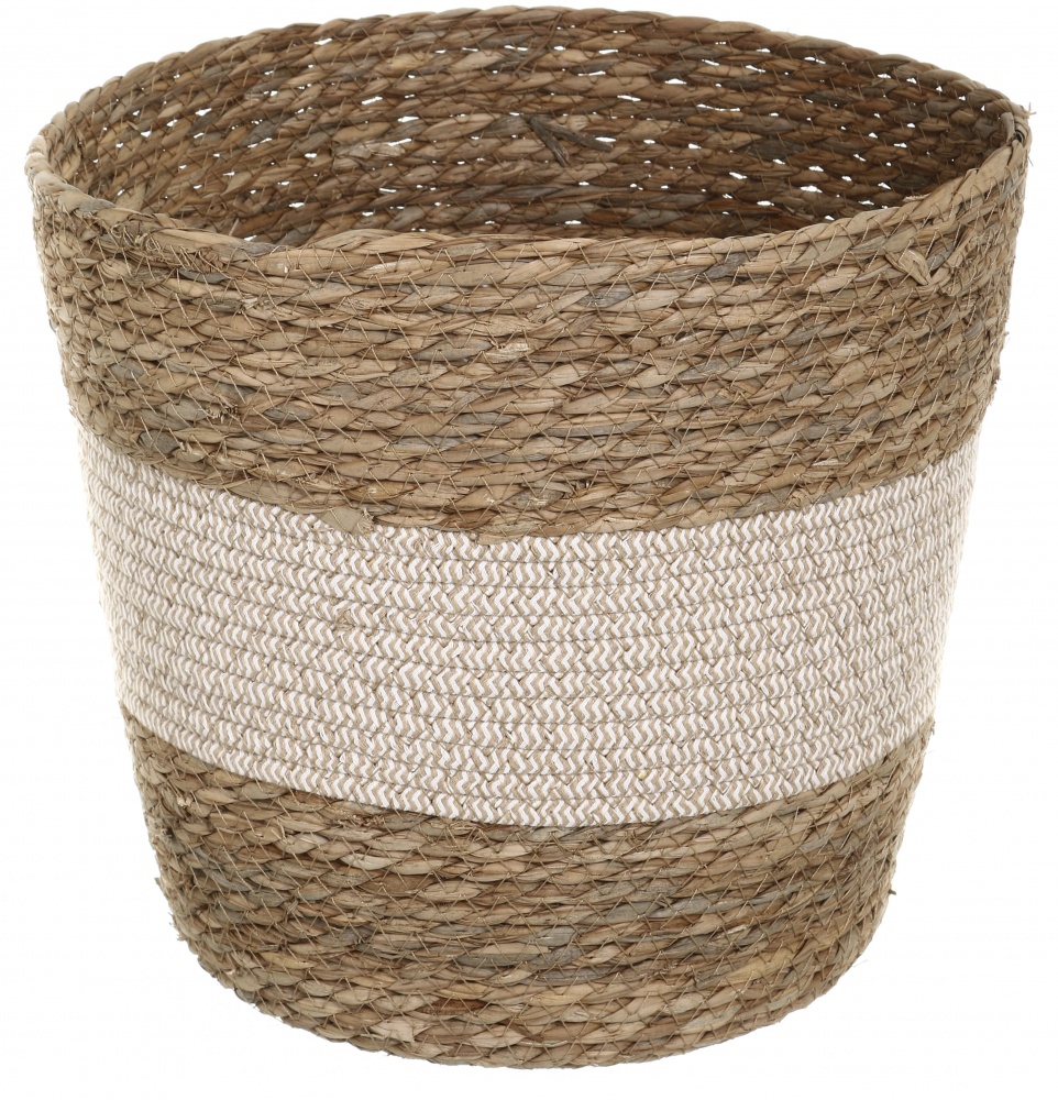 Корзина Sona с крышкой и хлопковой вставкой круглый 32х31 см