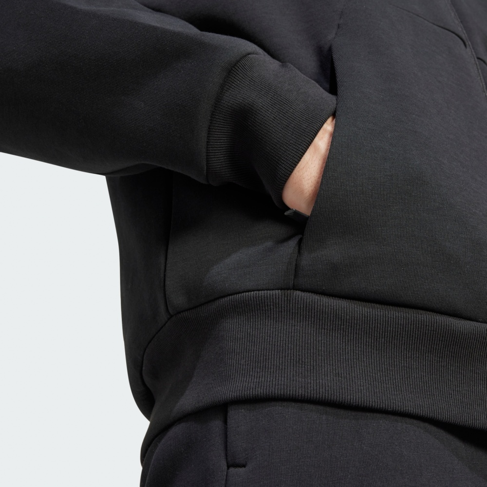 Джемпер Adidas M FI 3S FZ BLACK JD4827 р.S чорний