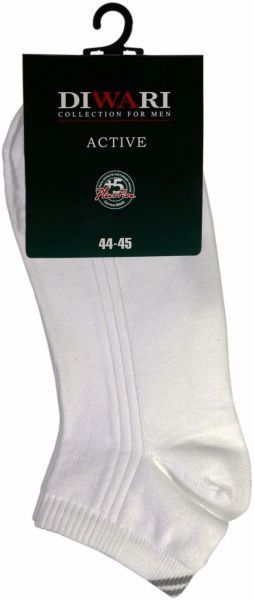 Шкарпетки DiWaRi ACTIVE 018 короткі р. 29 білий 