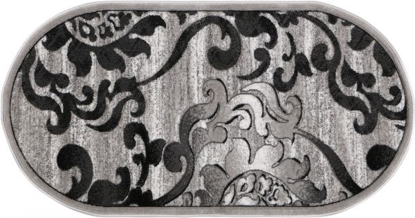 Килим Arka Carpet Omega O сірий 0,8x1,5 м