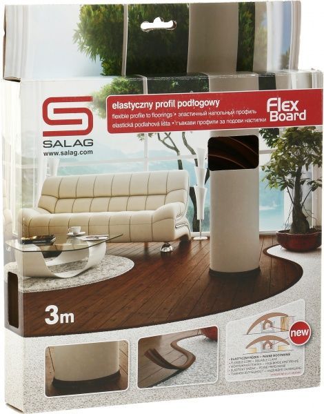 Плинтус гибкий Salag венге 4х37х3000 мм 
