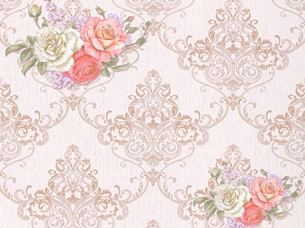 Обои бумажные Славянские обои KOLORIT Лина 8127-01 0,53x10,05 м 