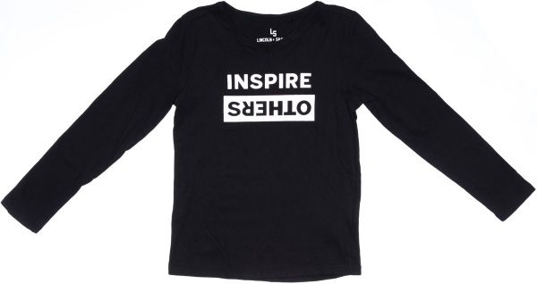 Футболка для дівчаток LINCOLN&SHARKS 4H3905 р.134 чорний 