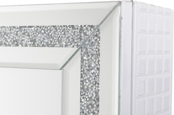 Підлогове дзеркало із секцією для зберігання аксесуарів A3637 3600x12300 мм білий 