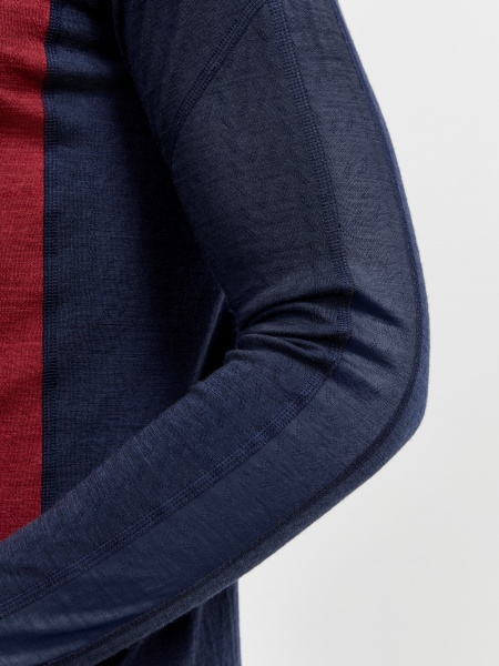 Футболка з довгим рукавом Craft ADV NORDIC WOOL HZ M 1911147-396488 р.2XL темно-синій