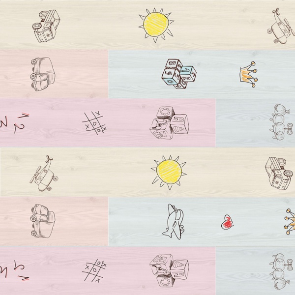 Ламинат YILDIZ Entegre Kids V4 world 32/АС4 8 мм 