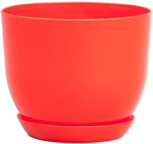 Горщик Оранжерея для квітів «Класік» круглий 5л червоний 