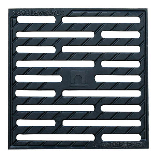 Гратка чавунна до дощоприймача Standartpark 3330 280х280 мм