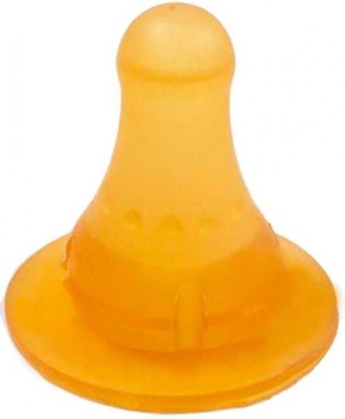 Соска круглая Lindo латексная с массажером для десен M