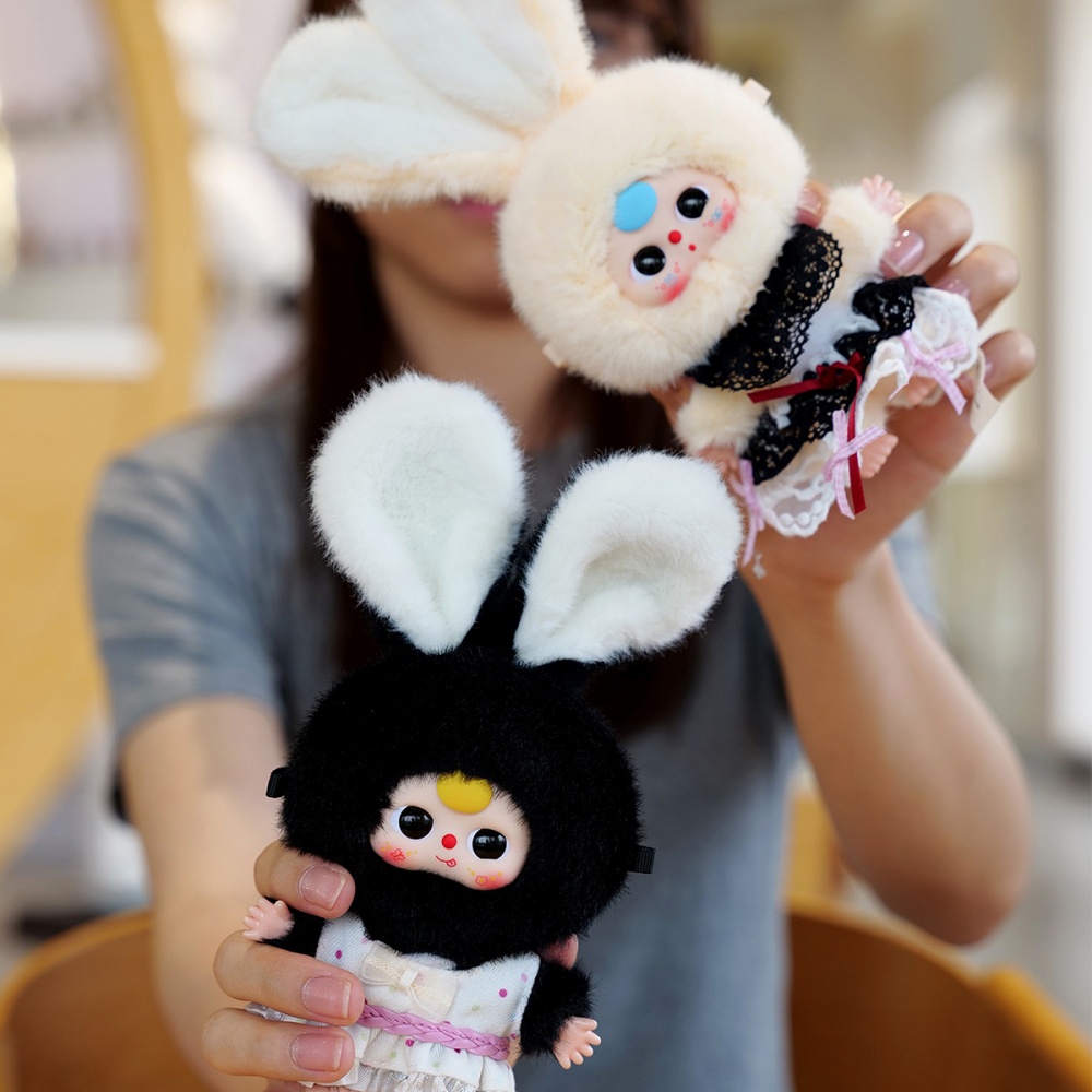 Колекційна м'яка іграшка Pop Top з кільцем Baby Three Макарончики різнокольоровий CRP2605