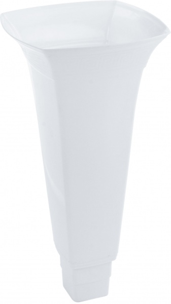 Корпус вазы Lamela для цветов квадратный 8,7л белый перламутровый 