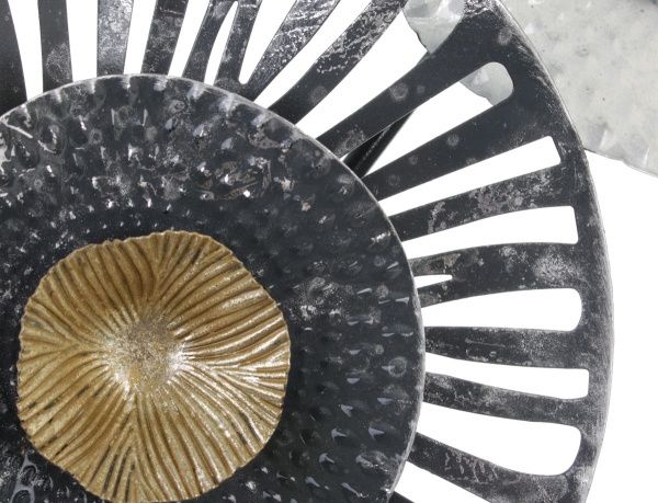 Декор настенный Clip 60x123 см серый с золотым 