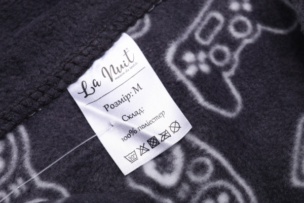 Костюм домашній чоловічий La Nuit Basic Game р. M чорний 